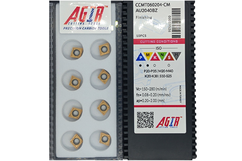 Твердосплавная пластина токарная CCMT 060204-CM AU2040BZ AGIR