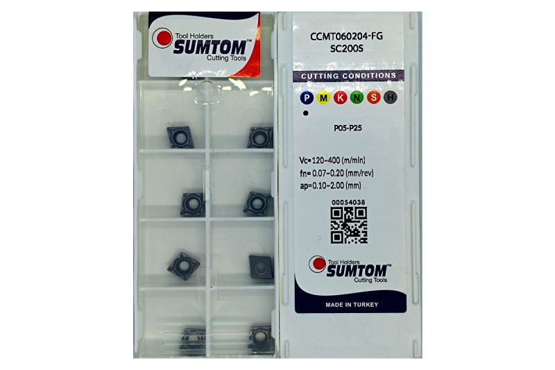 Твердосплавная пластина токарная CCMT 060204-FG SC200S SUMTOM