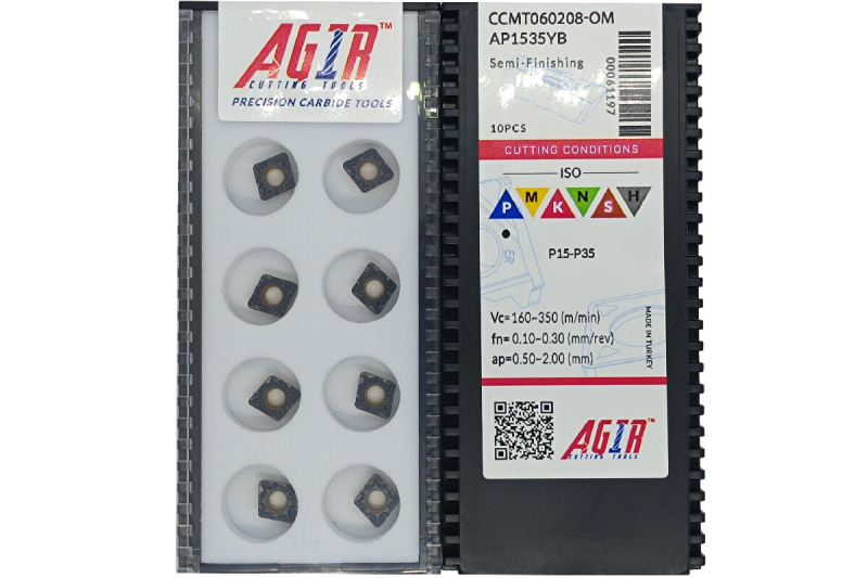 Твердосплавная пластина токарная CCMT 060208-OM AP1535YB AGIR