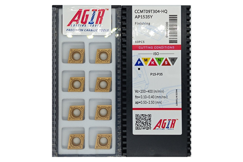 Твердосплавная пластина токарная CCMT 09T304-HQ AP1535Y AGIR