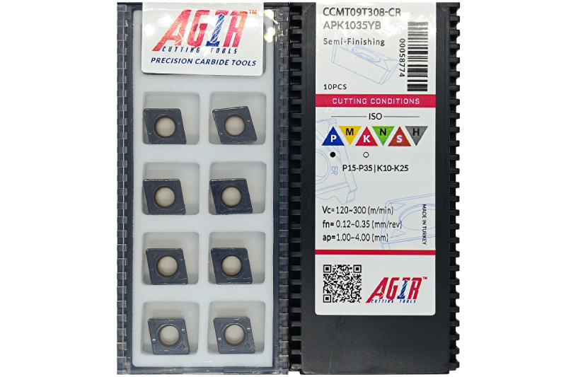 Твердосплавная пластина токарная CCMT 09T308-CR APK1035YB AGIR