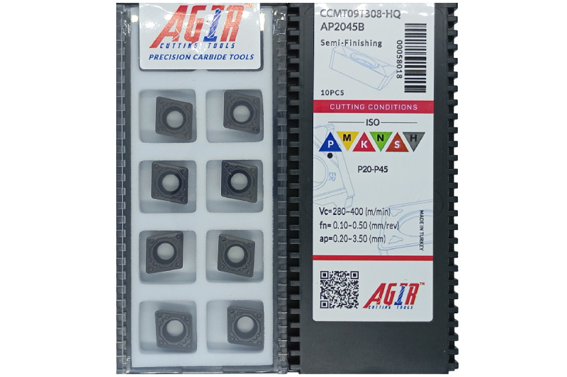 Твердосплавная пластина токарная CCMT 09T308-HQ AP2045B AGIR