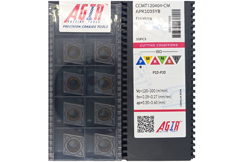 Твердосплавная пластина токарная CCMT 120404-CM APK1035YB AGIR