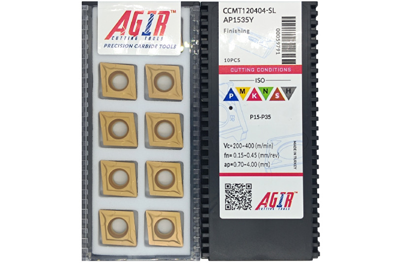Твердосплавная пластина токарная CCMT 120404-SL AP1535Y AGIR