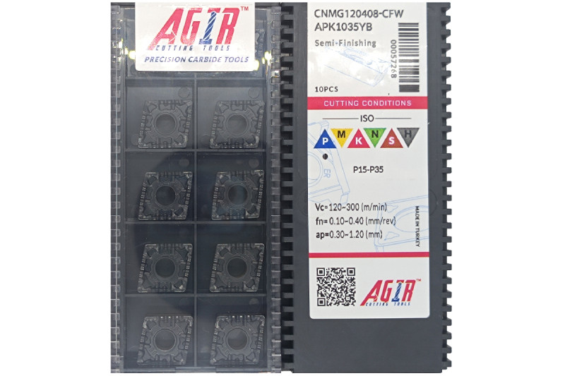Твердосплавная пластина токарная CNMG 120408-CFW APK1035YB AGIR