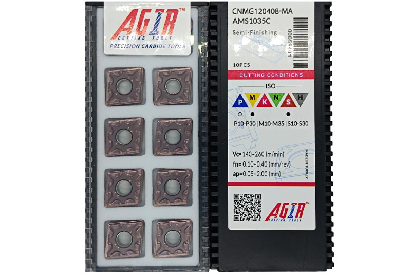 Твердосплавная пластина токарная CNMG 120408-MA AMS1035C AGIR