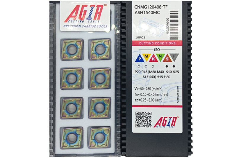 Твердосплавная пластина токарная CNMG 120408-TF ASH1540MC AGIR