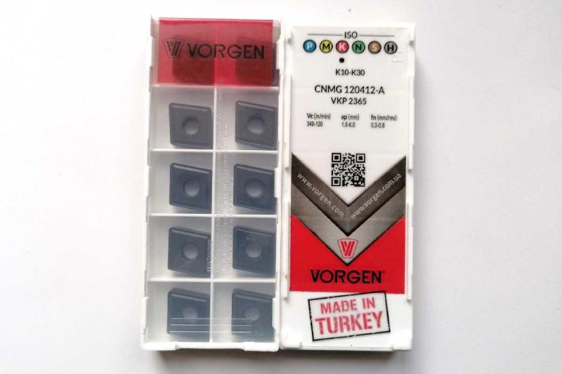 Твердосплавная пластина токарная CNMG 120412-A VKP2365 VORGEN