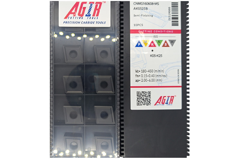 Твердосплавная пластина токарная CNMG 160608-MS AK0525B AGIR