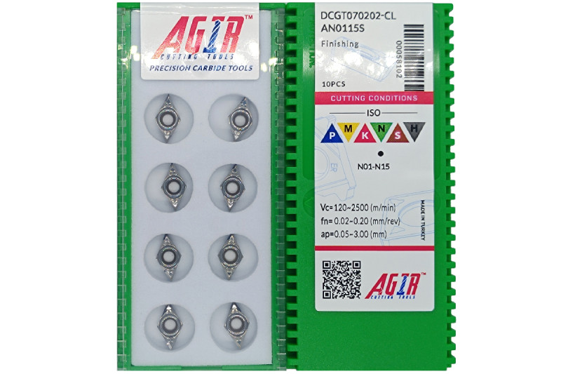 Твердосплавная пластина токарная по алюминию DCGT 070202-CL AN0115S AGIR