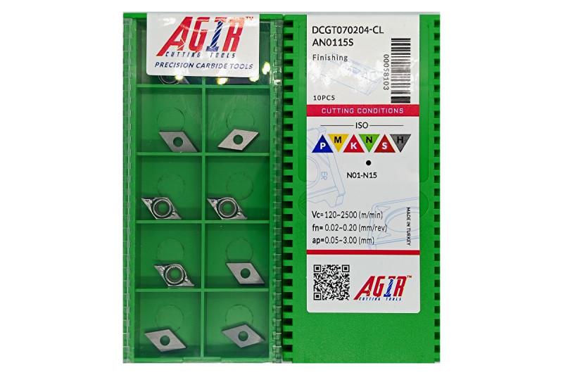 Твердосплавная пластина токарная по алюминию DCGT 070204-CL AN0115S AGIR
