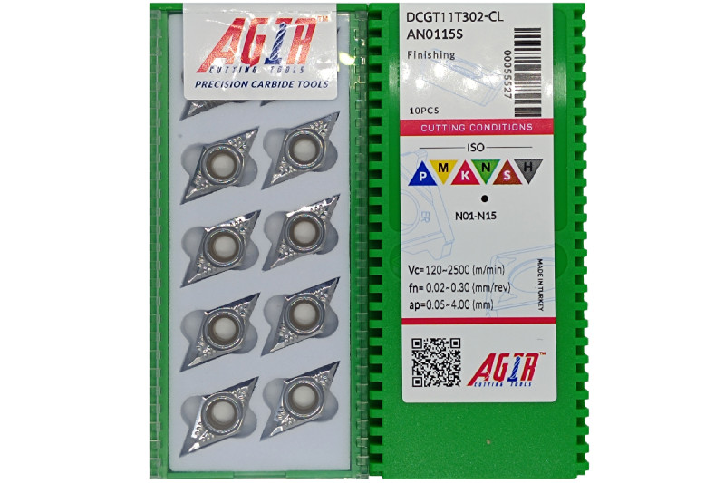 Твердосплавная пластина токарная по алюминию DCGT 11T302-CL AN0115S AGIR
