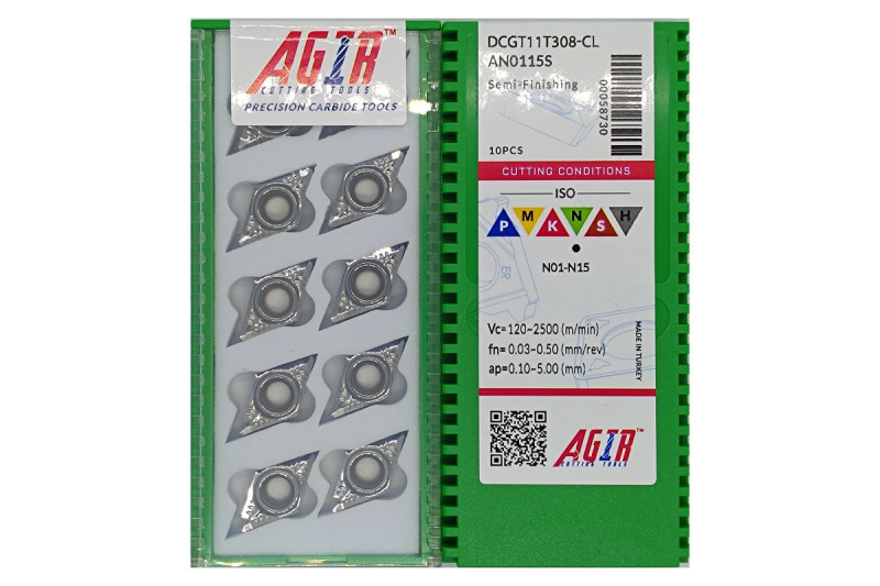 Твердосплавная пластина токарная по алюминию DCGT 11T308-CL AN0115S AGIR