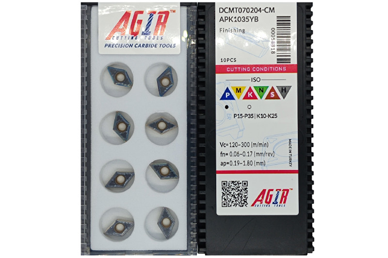 Твердосплавная пластина токарная DCMT 070204-CM APK1035YB AGIR
