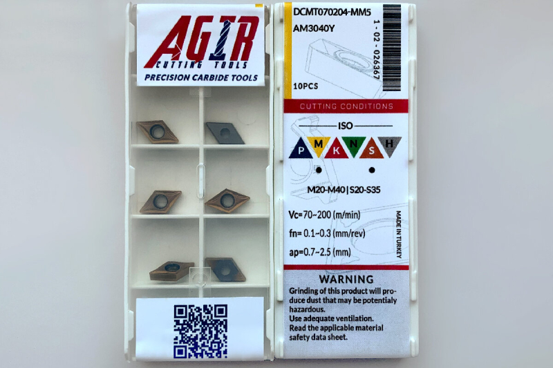 Пластина т/с змінна DCMT 070204-MM5 AM3040Y AGIR