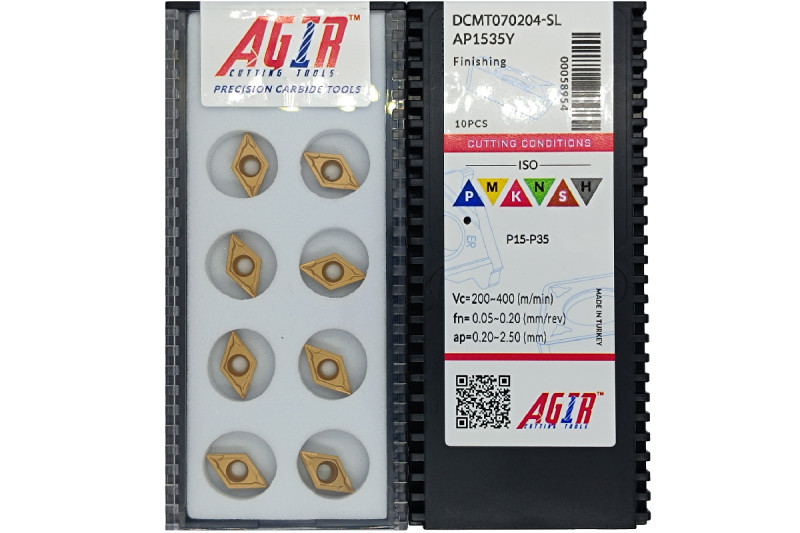 Твердосплавная пластина токарная DCMT 070204-SL AP1535Y AGIR
