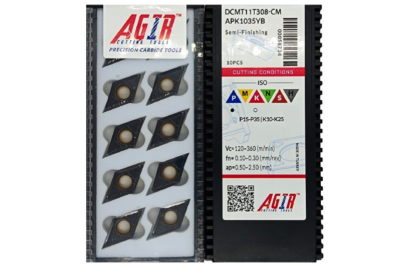 Пластина т/с змінна DCMT 11T308-CM APK1035YB AGIR