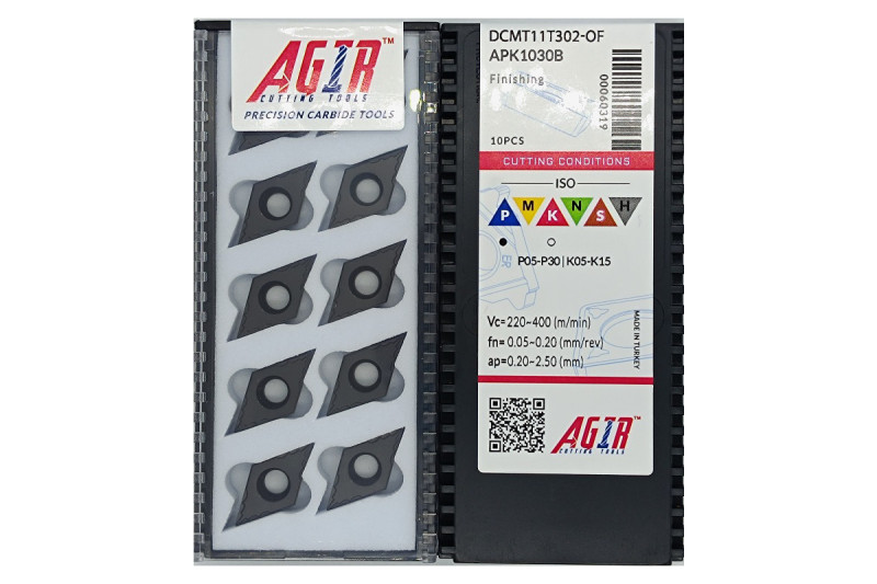 Твердосплавная пластина токарная DCMT 11T302-OF APK1030B AGIR