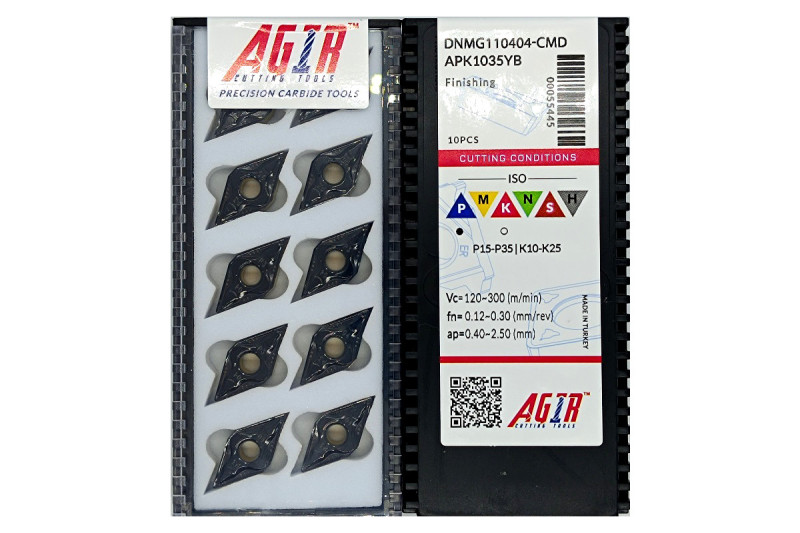 Твердосплавная пластина токарная DNMG 110404-CMD APK1035YB AGIR