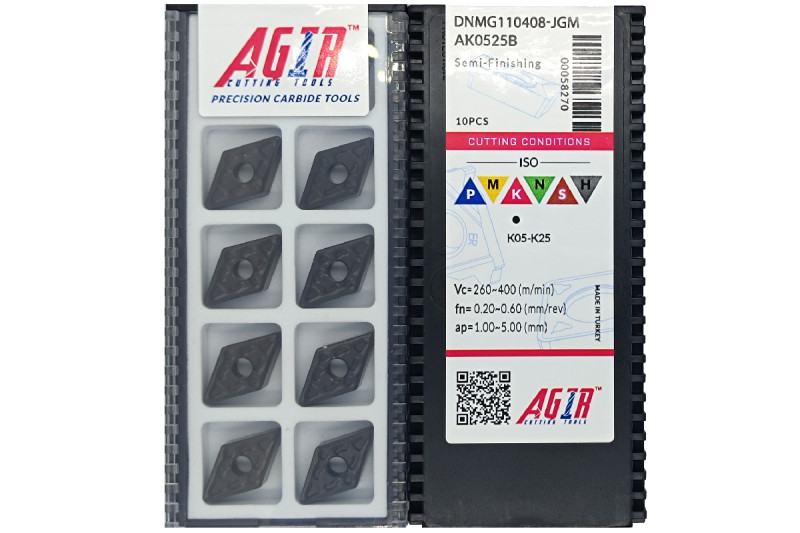 Твердосплавная пластина токарная по чугуну DNMG 110408-JGM AK0525B AGIR