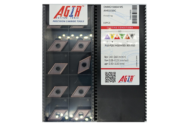 Твердосплавная пластина токарная DNMG 150604-MS AMS1030C AGIR