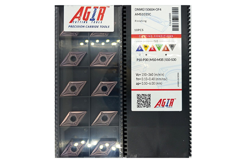 Твердосплавная пластина токарная DNMG 150604-OF4 AMS1035C AGIR