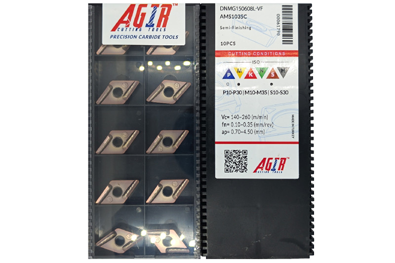 Твердосплавная пластина токарная DNMG 150608L-VF AMS1035C AGIR