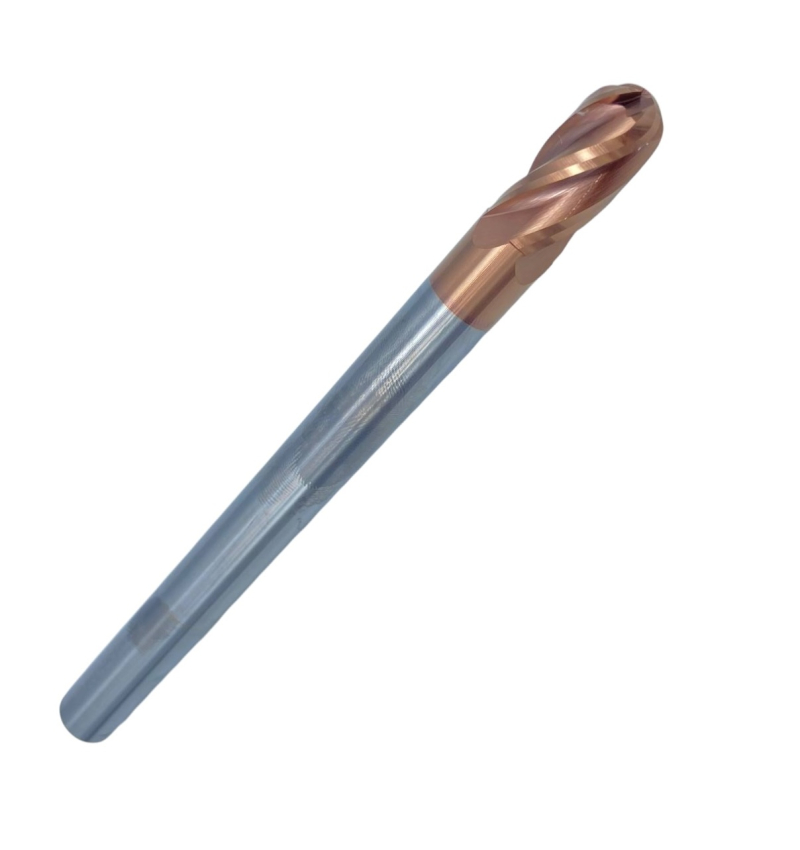 Фреза кінцева сферична (радіусна) ц/х монолітна т/с d14 мм z=4 R=7 мм 150/28 з покриттям TiXCo OTTIMO