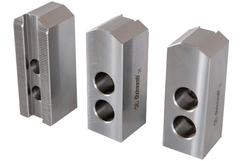 Кулачки прямі 8" 1/16"x90 L90мм дюймові сирі серія YR для гідравлічного токарного патрону OZKAYALI