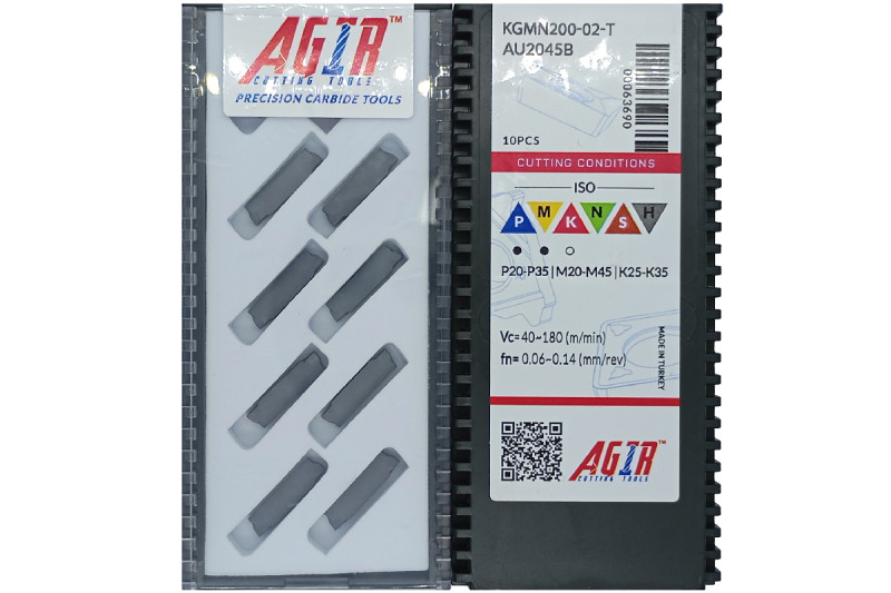 Твердосплавная пластина канавочная-отрезная KGMN 200-02-T AU2045B AGIR