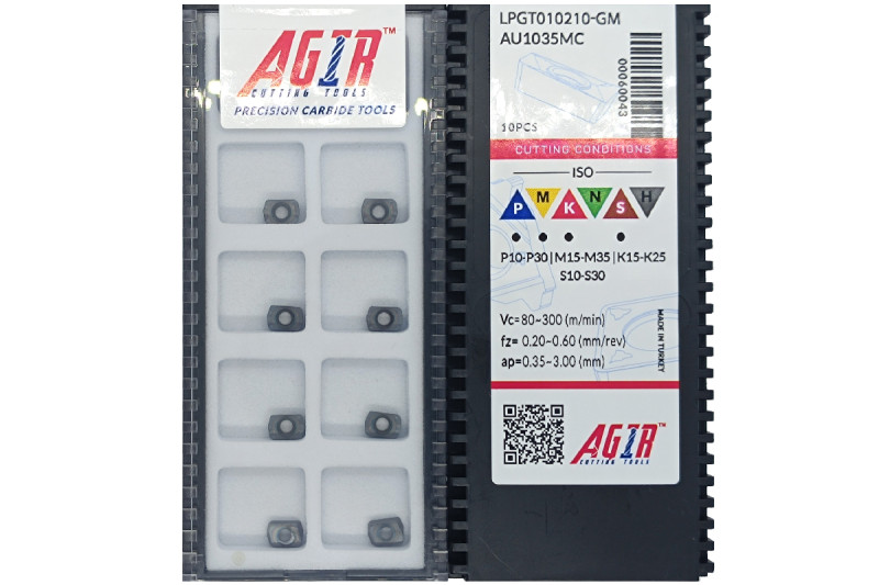 Твердосплавная пластина фрезерная LPGT 010210-GM AU1035MC AGIR