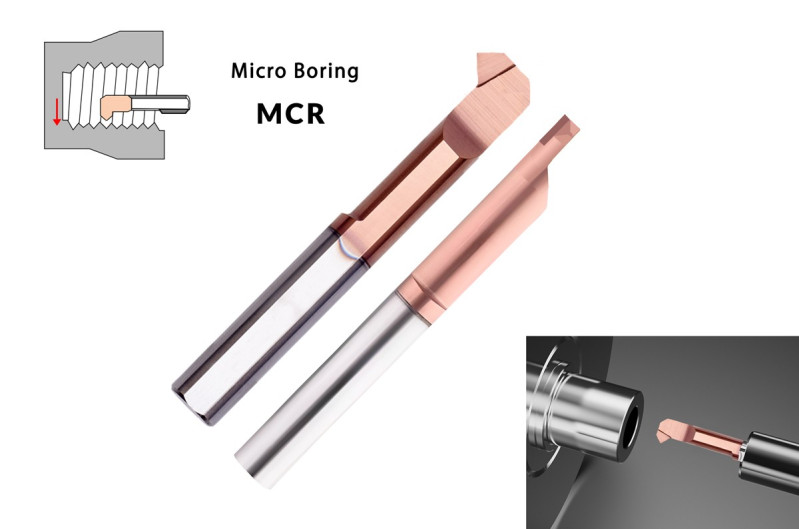 Микрорезец твердосплавный MCR-6-R0.2-L15 HRC58 с покрытием TiSiN для снятия фасок в отверстиях AGIR