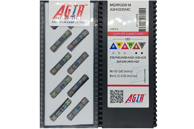 Твердосплавная пластина канавочная-отрезная MGMN 300-M ASH1035MC AGIR