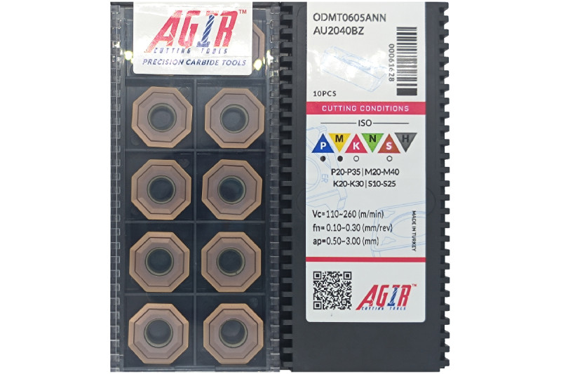 Твердосплавная пластина фрезерная ODMT 0605ANN AU2040BZ AGIR