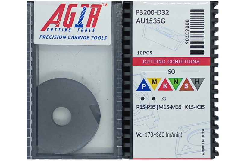 Твердосплавная пластина фрезерная P3200-D32 AU1535G AGIR
