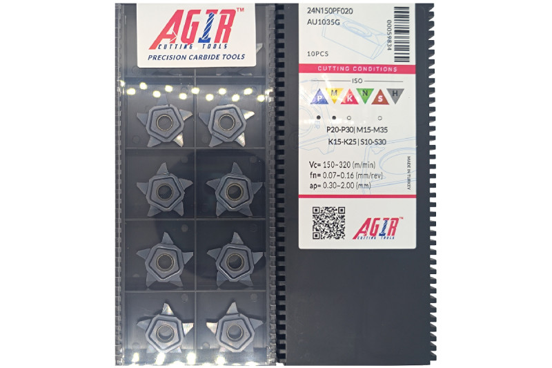 Твердосплавная пластина канавочная-отрезная PENTA 24N150 PF020 AU1035G AGIR
