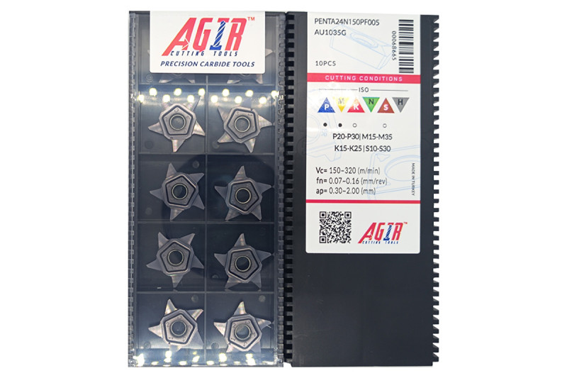 Твердосплавная пластина канавочная-отрезная PENTA 24N150 PF005 AU1035G AGIR