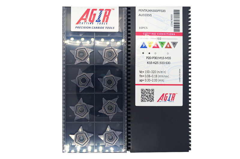 Твердосплавная пластина канавочная-отрезная PENTA 24N300 PF020 AU1035G AGIR