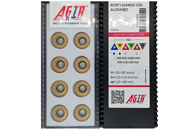 Твердосплавная пластина токарная RCMT 1204MOE-CR2 AU2040BZ AGIR