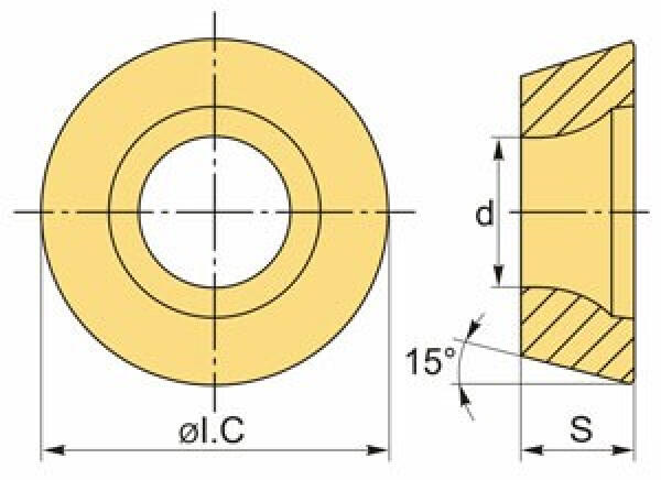Пластина твердосплавная сменная RDKW 10T3MO TP9025 OTTIMO