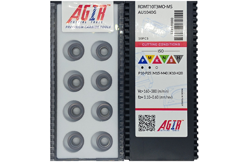 Твердосплавная пластина фрезерная RDMT 10T3MO-MS AU1040G AGIR