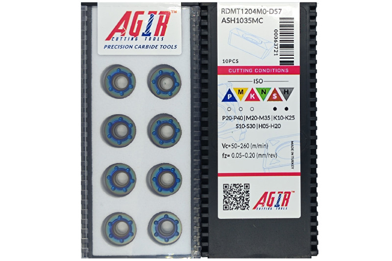 Твердосплавная пластина фрезерная RDMT 1204M0-D57 ASH1035MC AGIR