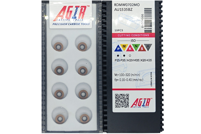 Твердосплавная пластина фрезерная RDMW 0702MO AU1535BZ AGIR