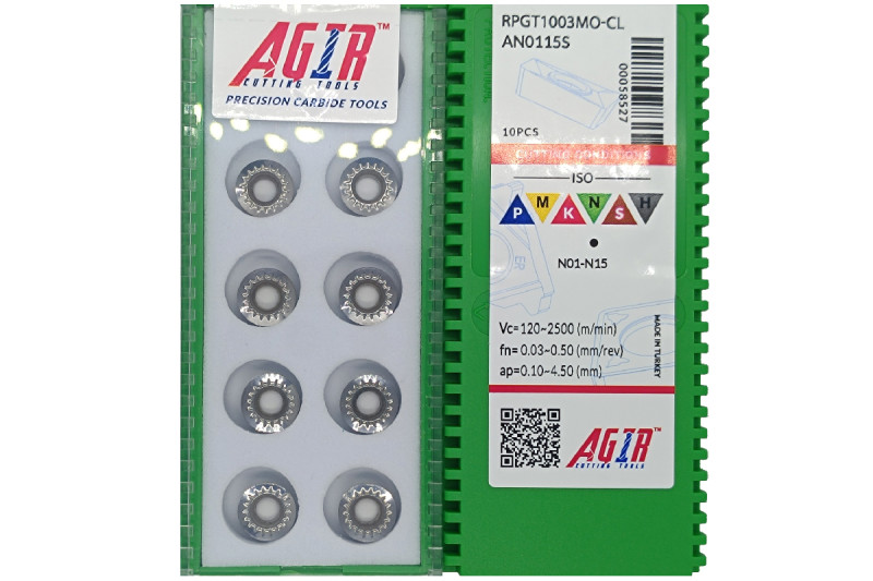 Твердосплавная пластина токарная по алюминию RPGT 1003MO-CL AN0115S AGIR