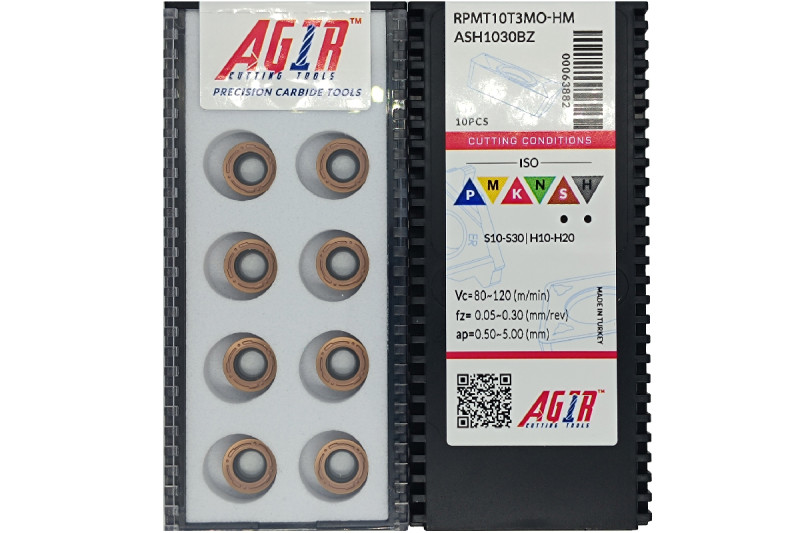 Твердосплавная пластина фрезерная RPMT 10T3MO-HM ASH1030BZ AGIR