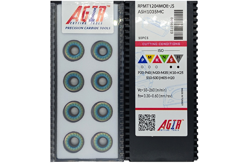 Твердосплавная пластина фрезерная RPMT 1204MOE-JS ASH1035MC AGIR