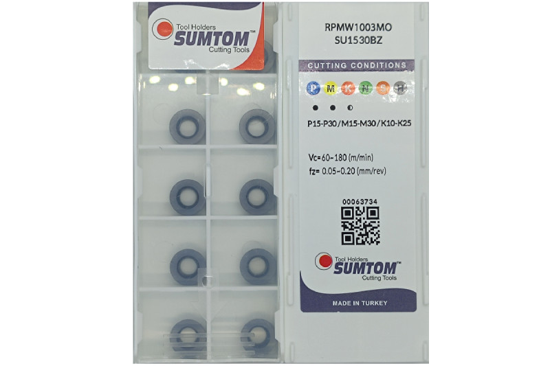 Твердосплавная пластина фрезерная RPMW 1003MO SU1530BZ SUMTOM