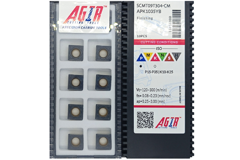 Твердосплавная пластина токарная SCMT 09T304-CM APK1035YB AGIR