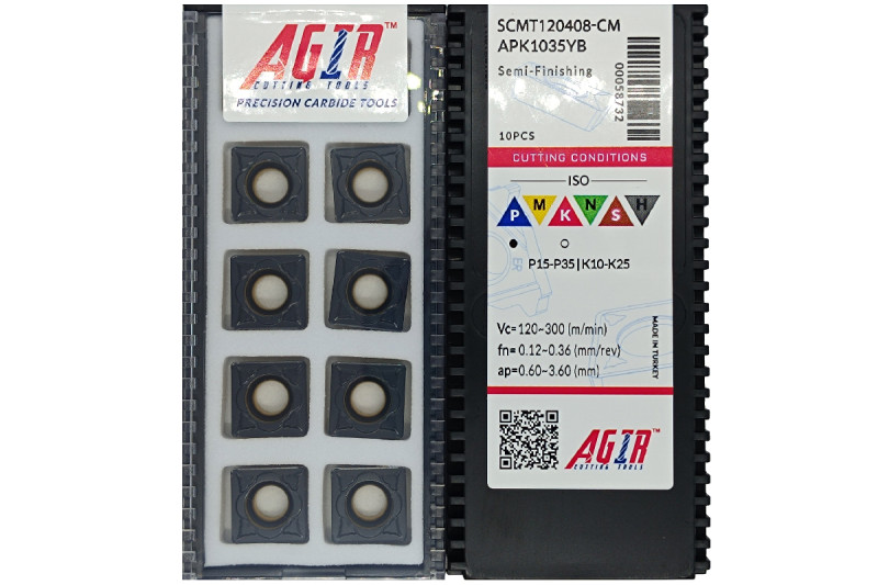 Твердосплавная пластина токарная SCMT 120408-CM APK1035YB AGIR