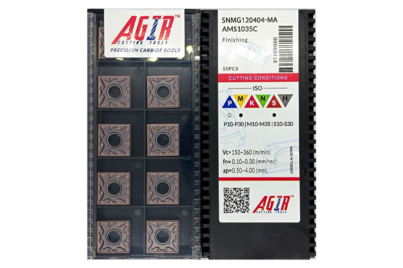 Твердосплавная пластина токарная SNMG 120404-MA AMS1035C AGIR